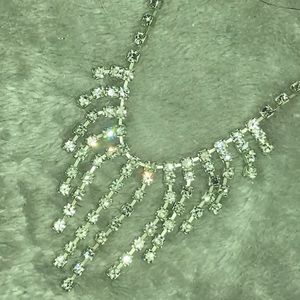 Princess Style Dimond Dangly Necklace